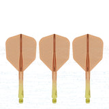 Caliburn SUP Flights - Moulded Shaft and Flight -  Standard No6 - Waves - Yellow & Orange