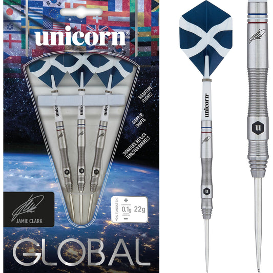 Unicorn Jamie Clark Darts - Steel Tip - Global - Natural 22g