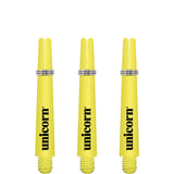 Unicorn Gripper 3 Dart Shafts - Nylon Stems - Yellow - Flair Short