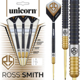 Unicorn Ross Smith Darts - Steel Tip - Smudger - Two Tone - Black & Gold