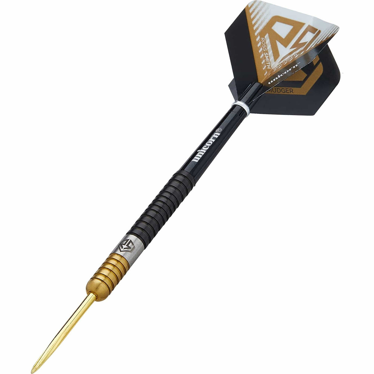 Unicorn Ross Smith Darts - Steel Tip - Smudger - Two Tone - Black & Gold