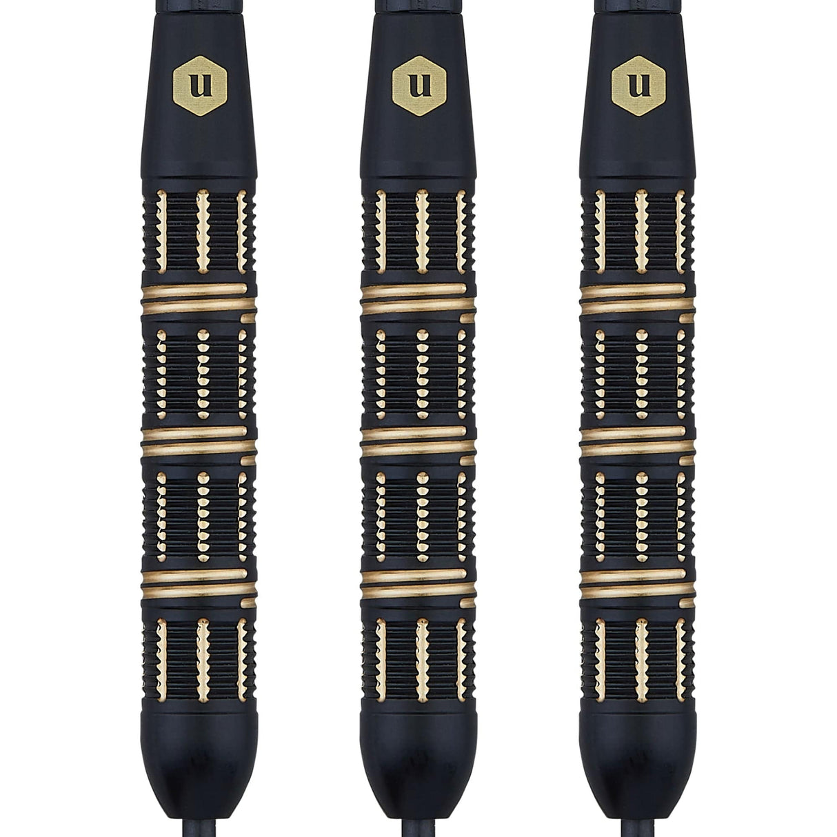 Unicorn Top Brass Darts - Steel Tip - Style 3 - Black & Gold 21g