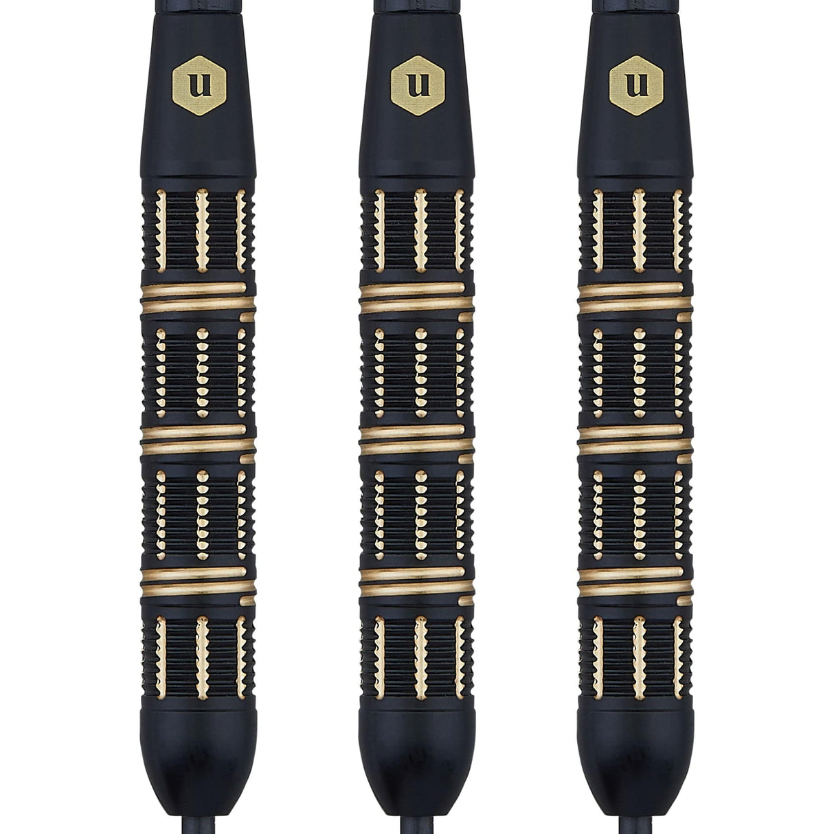 Unicorn Top Brass Darts - Steel Tip - Style 3 - Black & Gold 21g