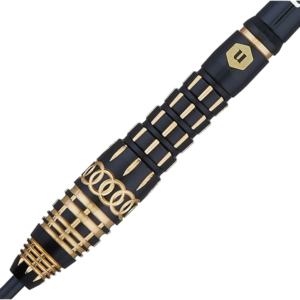 Unicorn Top Brass Darts - Steel Tip - Style 4 - Black & Gold 20g