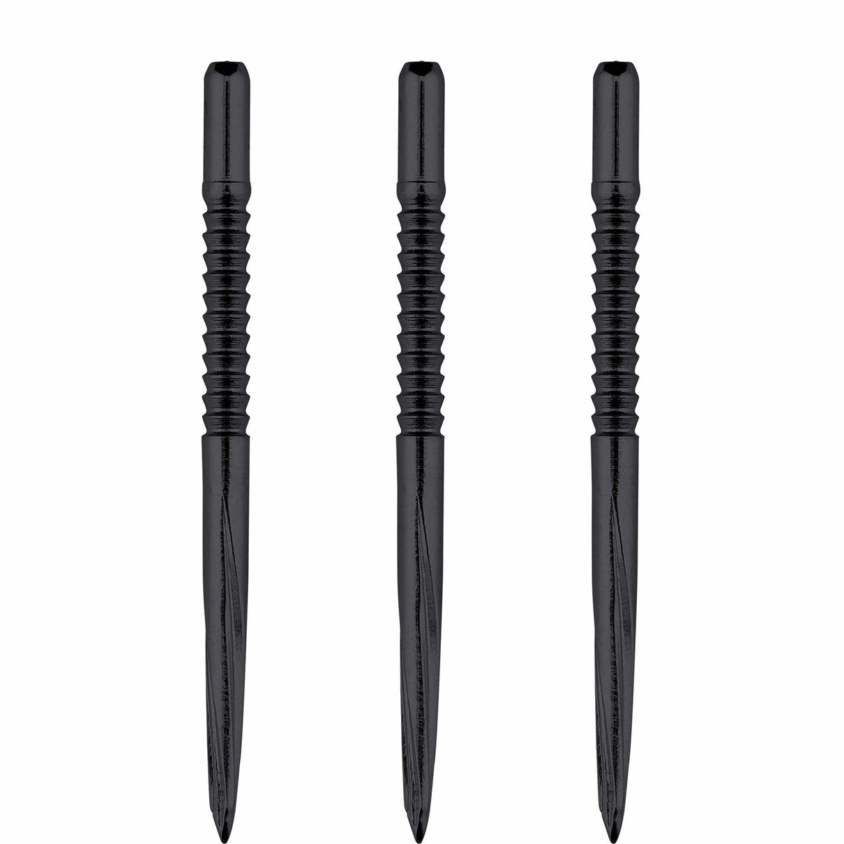 Unicorn Volute Dart Points - Steel Tip - Shark Fin - Black 39mm