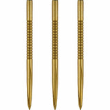 Unicorn Volute Dart Points - Steel Tip - Micro Shark Fin - Gold 42mm
