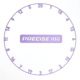 Precise 180 Number Ring - One-Piece - Colours Purple Pulse