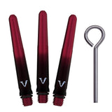 Viper Viperlock Aluminium Dart Shafts - inc O-Rings and Locking Pin - Black & Red