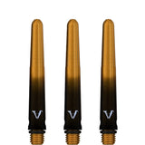 Viper Viperlock Aluminium Dart Shafts - inc O-Rings and Locking Pin - Black & Gold Short