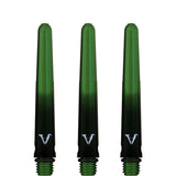 Viper Viperlock Aluminium Dart Shafts - inc O-Rings and Locking Pin - Black & Green Short