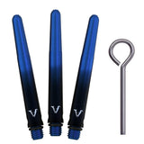 Viper Viperlock Aluminium Dart Shafts - inc O-Rings and Locking Pin - Black & Blue