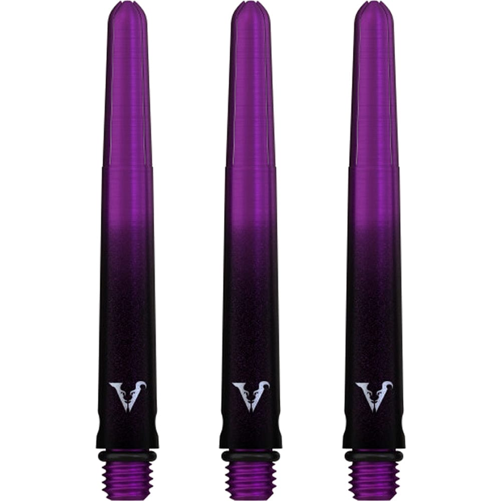 Viper Viperlock Aluminium Dart Shafts - inc O-Rings and Locking Pin - Black & Purple Tweenie