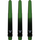 Viper Viperlock Aluminium Dart Shafts - inc O-Rings and Locking Pin - Black & Green Tweenie