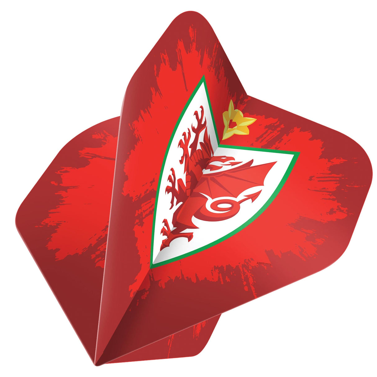 Wales FA - Dart Flights - 100 Micron - No2 - Std - Welsh \ Cymru - F3 - Crest with Design