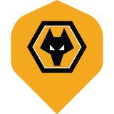 Wolverhampton Wanderers FC Dart Flights - 100 Micron - No2 - Std - Wolves - F1 - Yellow Crest