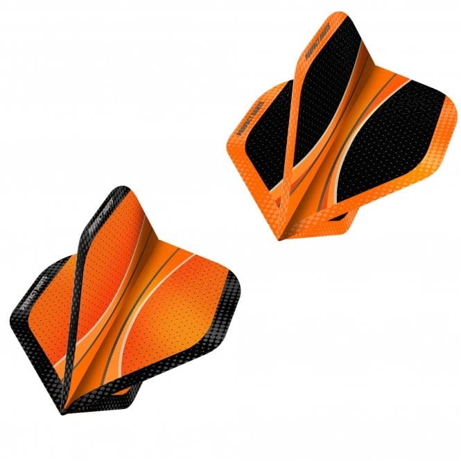 Perfect Darts - Steel Tip - 90% Tungsten - Solarfox 1 - Scallop - Black & Orange
