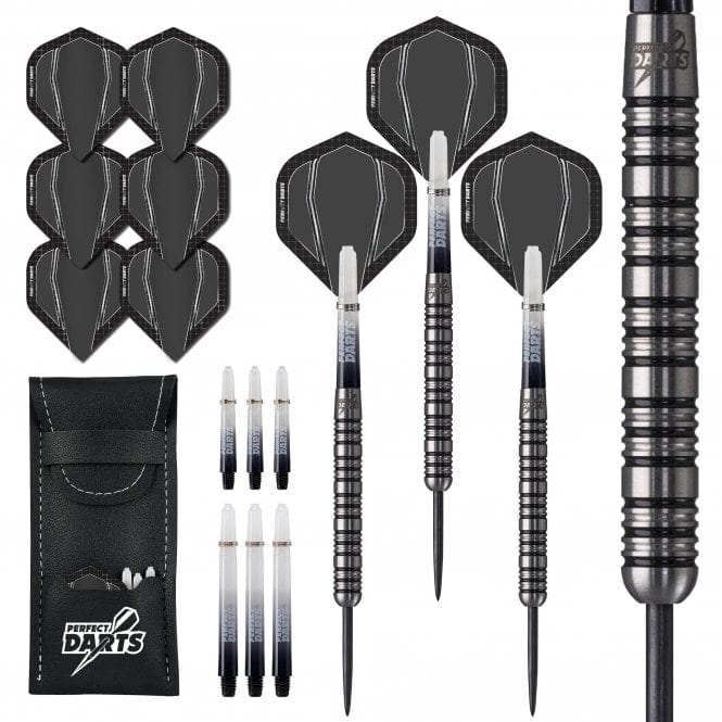 Perfect Darts - Steel Tip - 90% Tungsten - M06 - Terraforce - Black