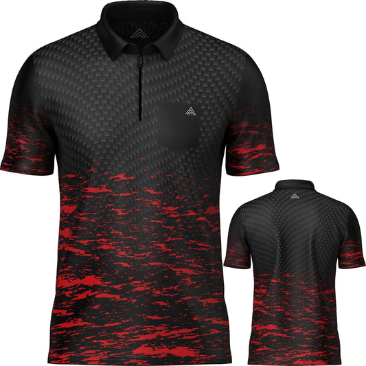 Arraz Lava Dart Shirt - with Pocket - Black & Red Small