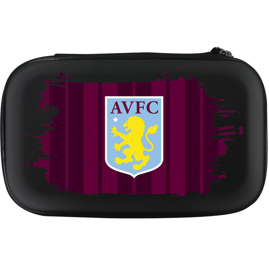 Aston Villa FC Large Darts Case - Black - AVFC - W2 - Vertical Stripe
