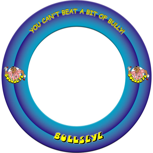 Bullseye Dartboard Surround - Heavy Duty - with Bully Logo - Blue
