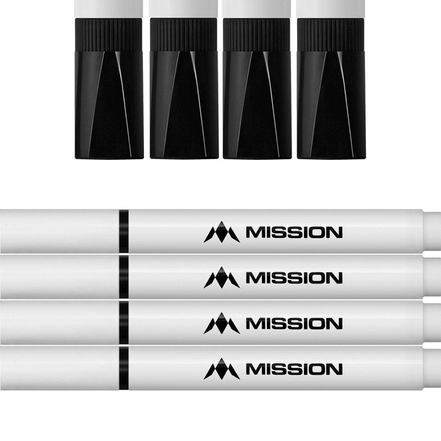 Mission - Marker Pens - Dry Wipe - Pack 4 - Black