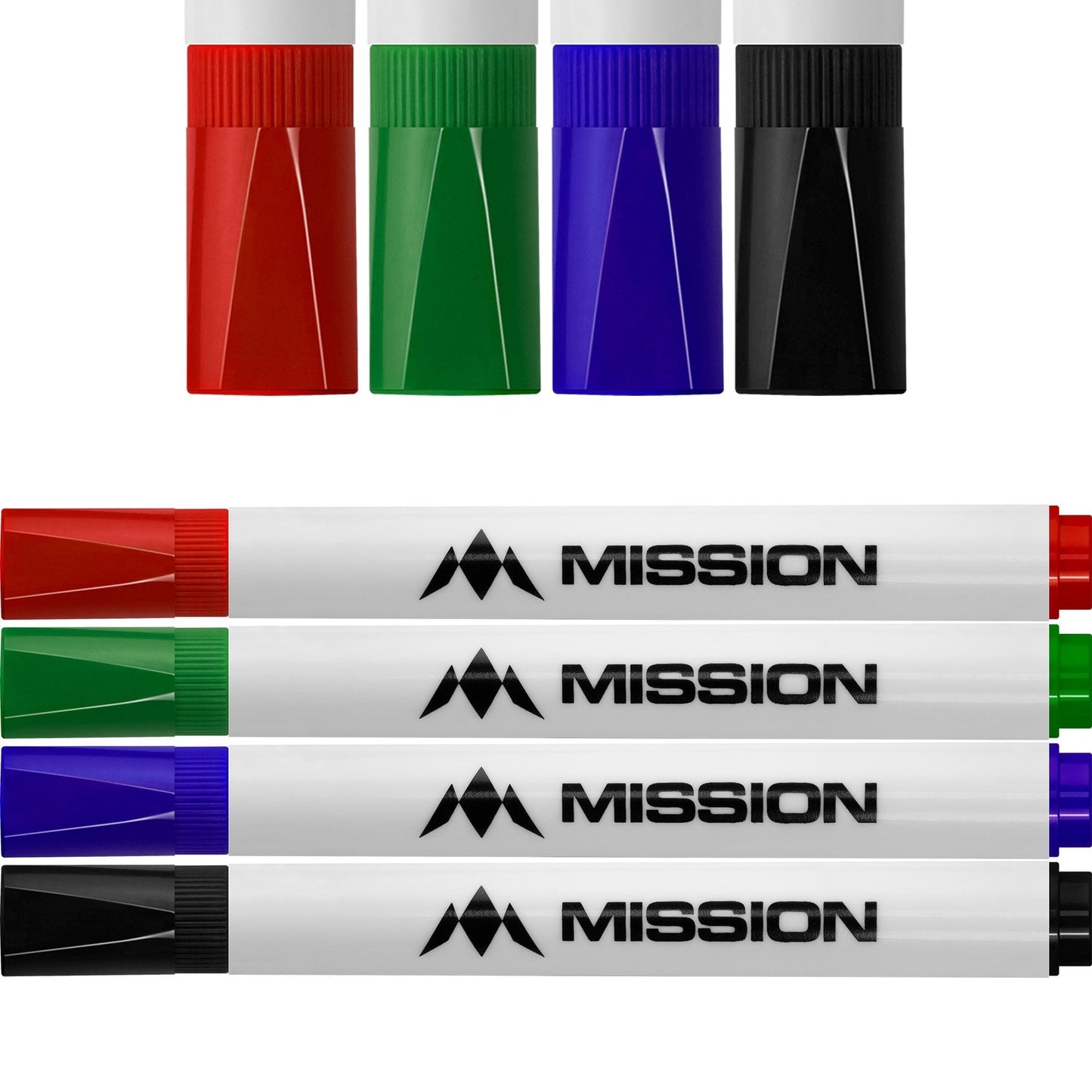 Mission - Marker Pens - Dry Wipe - Pack 4 - Colours