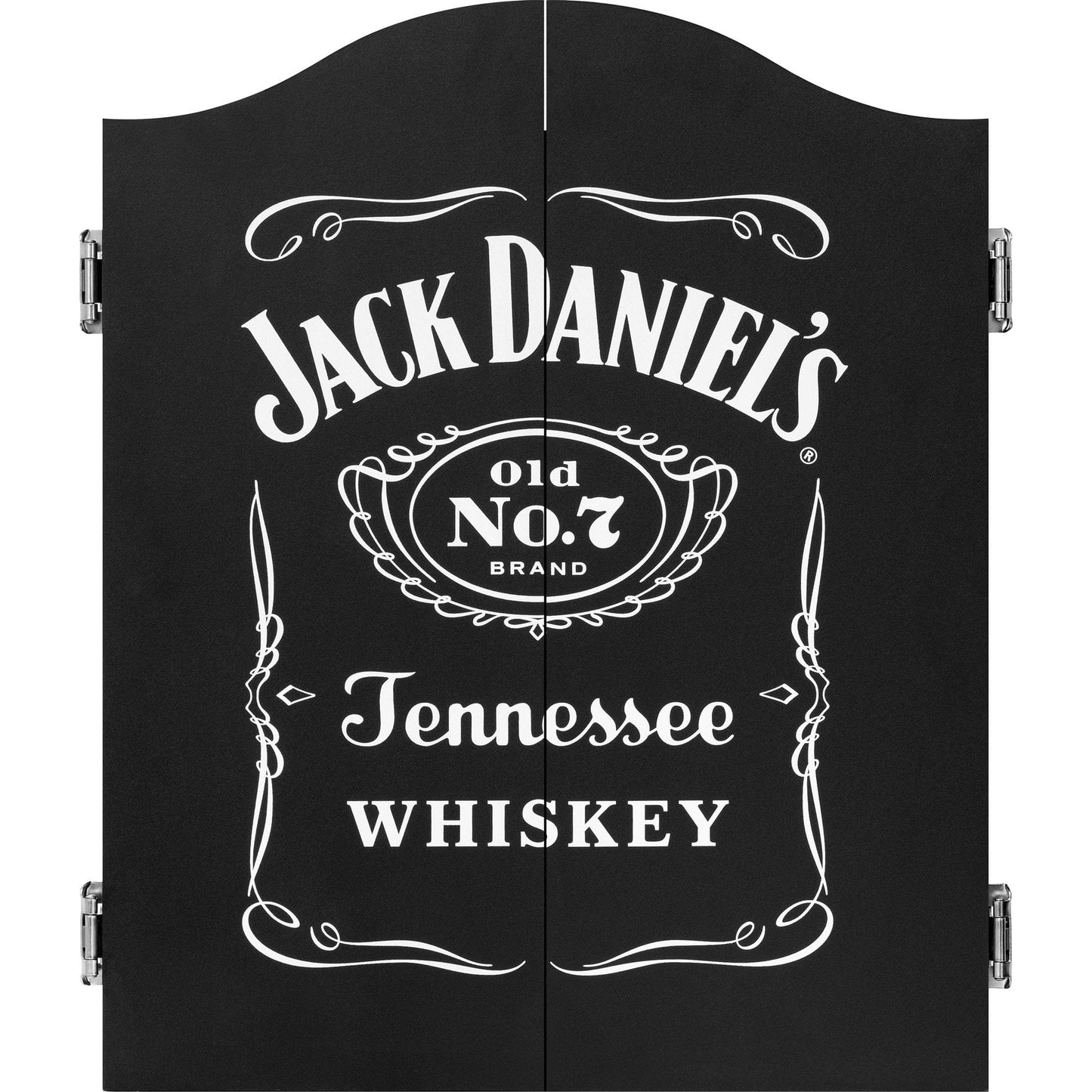 Jack Daniels Dartboard Cabinet - Deluxe Quality - JD Logo