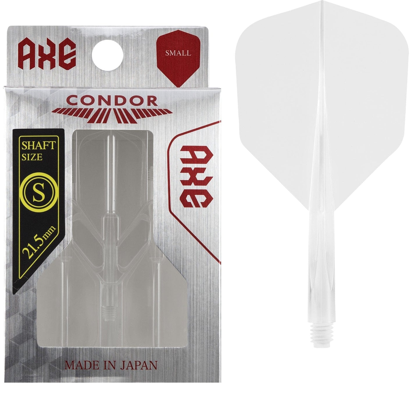 Condor AXE Dart Flights - Small - Clear Short