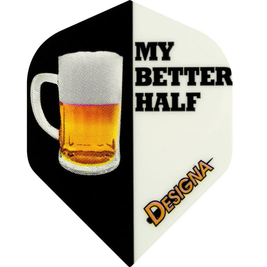 Designa Dart Flights - Extra Strong - Std - My Better Half Beer