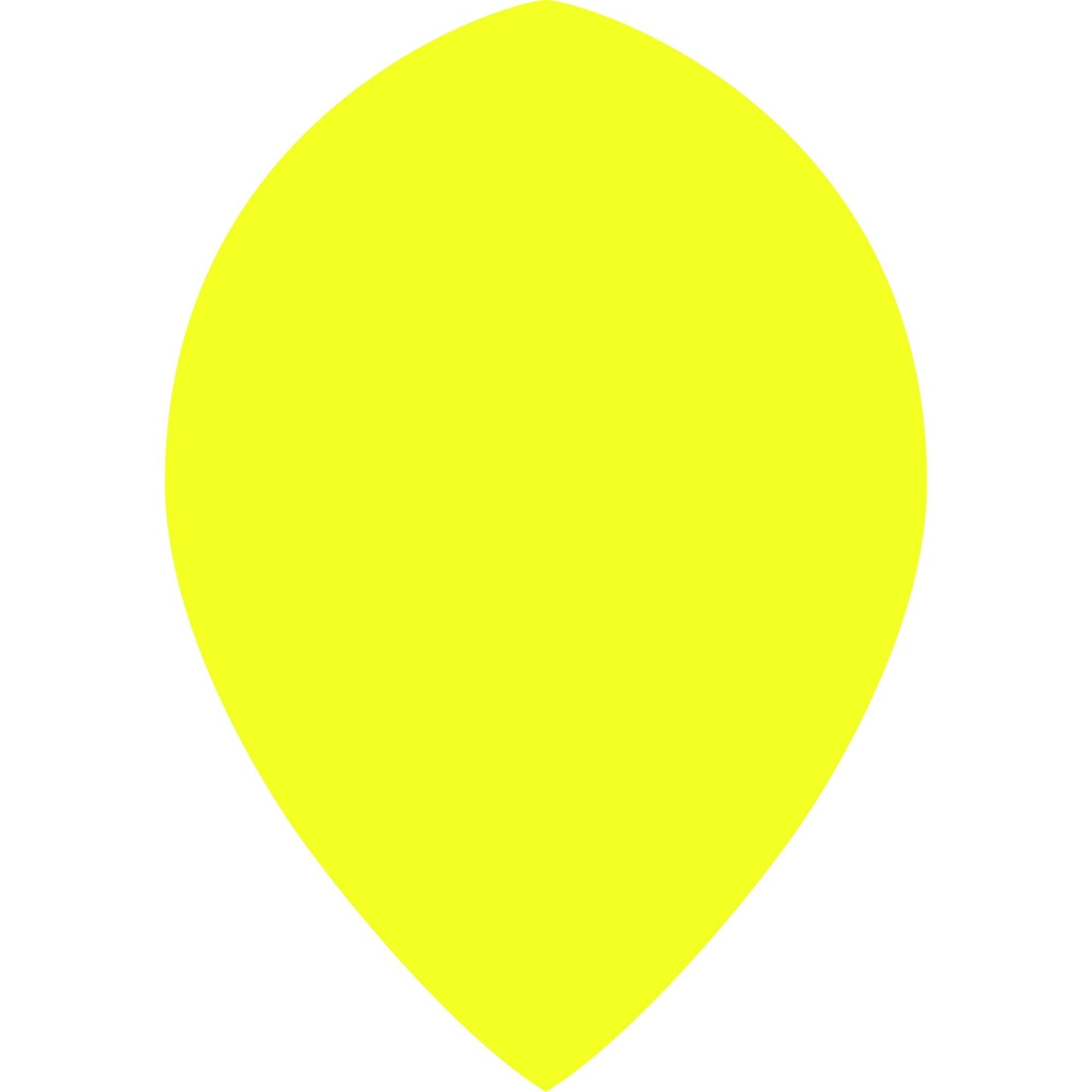 *Dart Flights - Poly Plain Fluoresent - Pear - Fluro Fluro Yellow