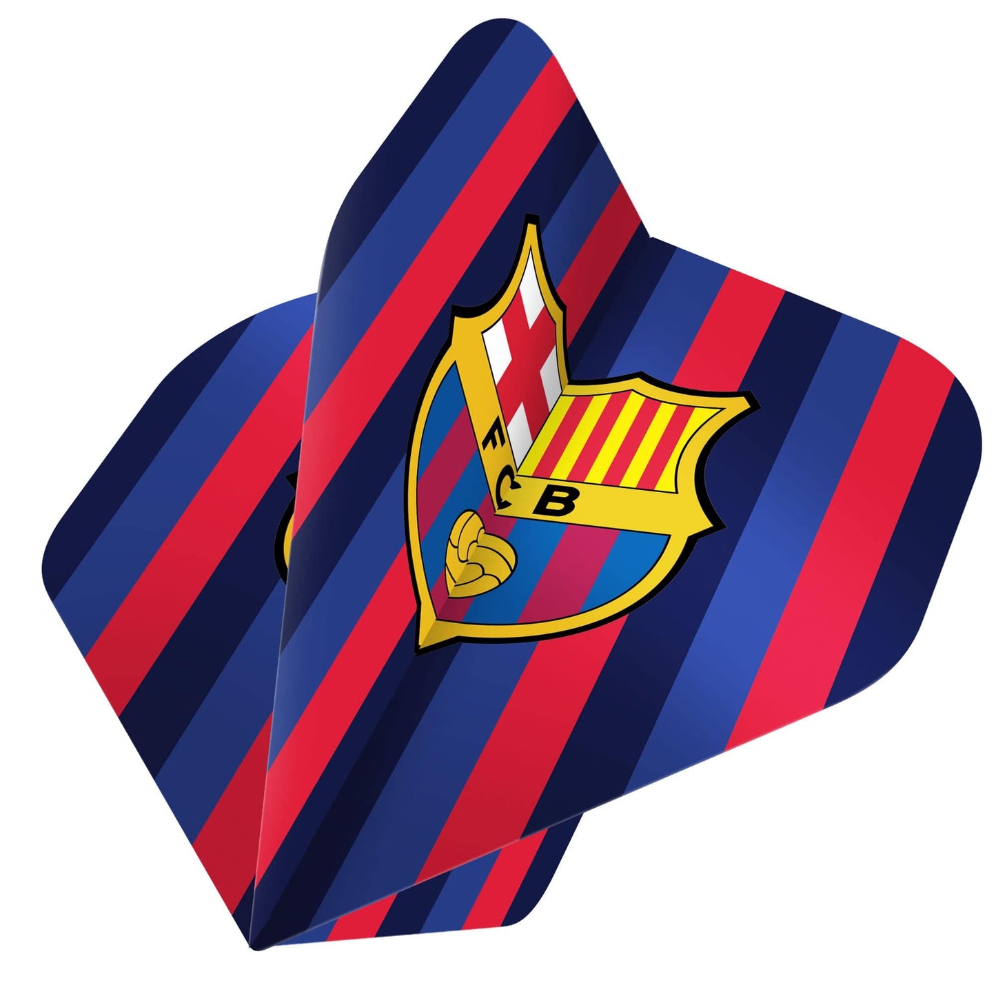 FC Barcelona - Official Licensed BARÇA - Dart Flights - No2 - Std - F1 - Striped with Crest