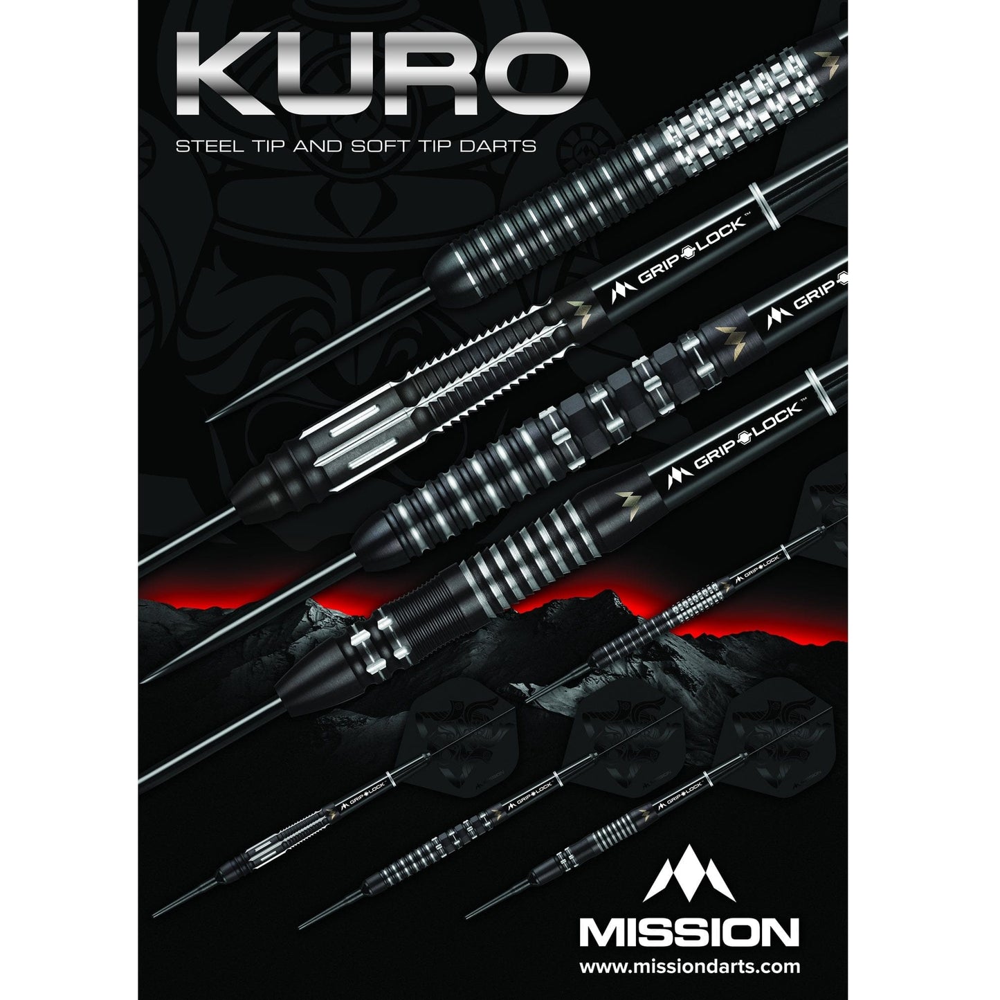 Mission Darts - Poster - A2 - 594mm x 420mm - Kuro