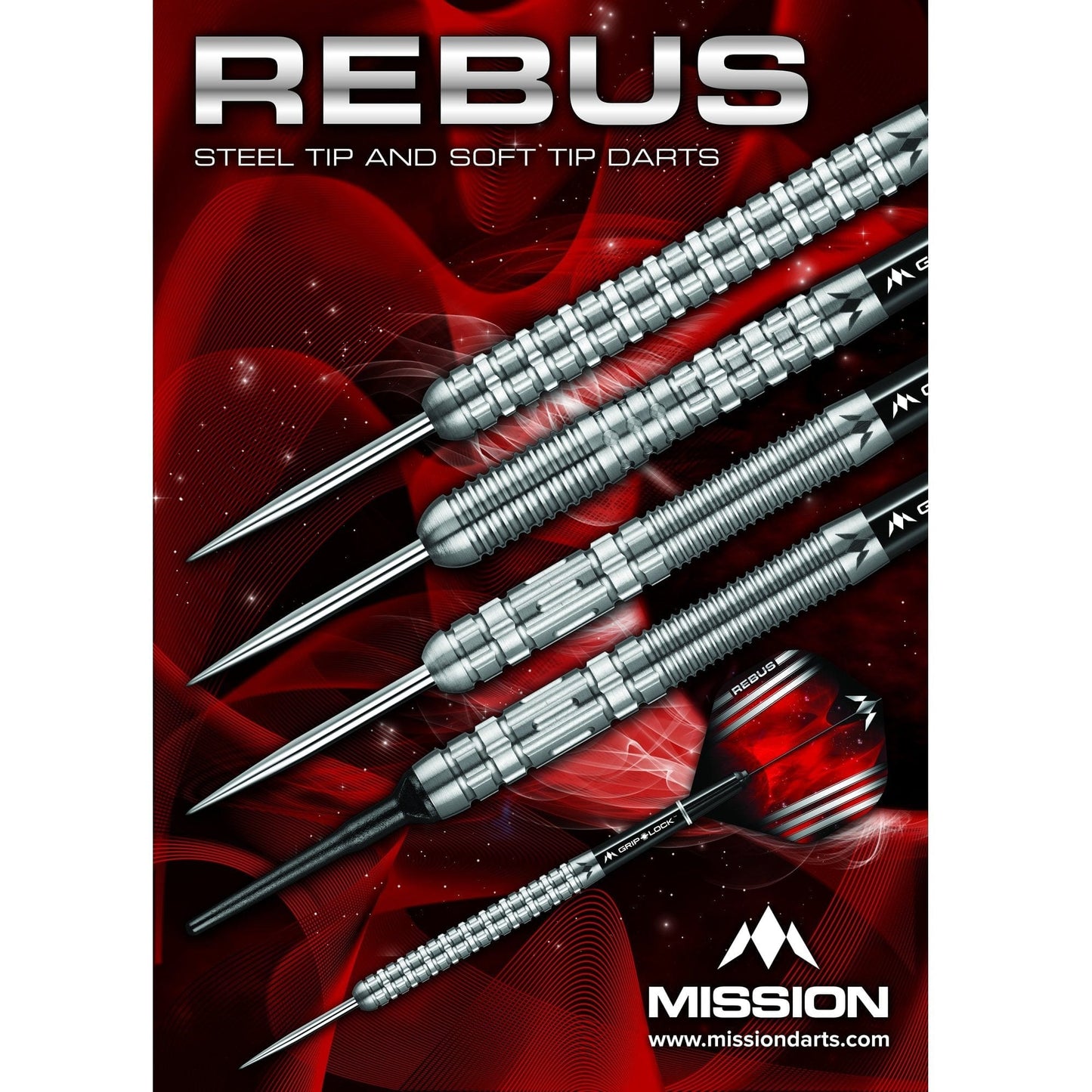 Mission Darts - Poster - A2 - 594mm x 420mm - Rebus