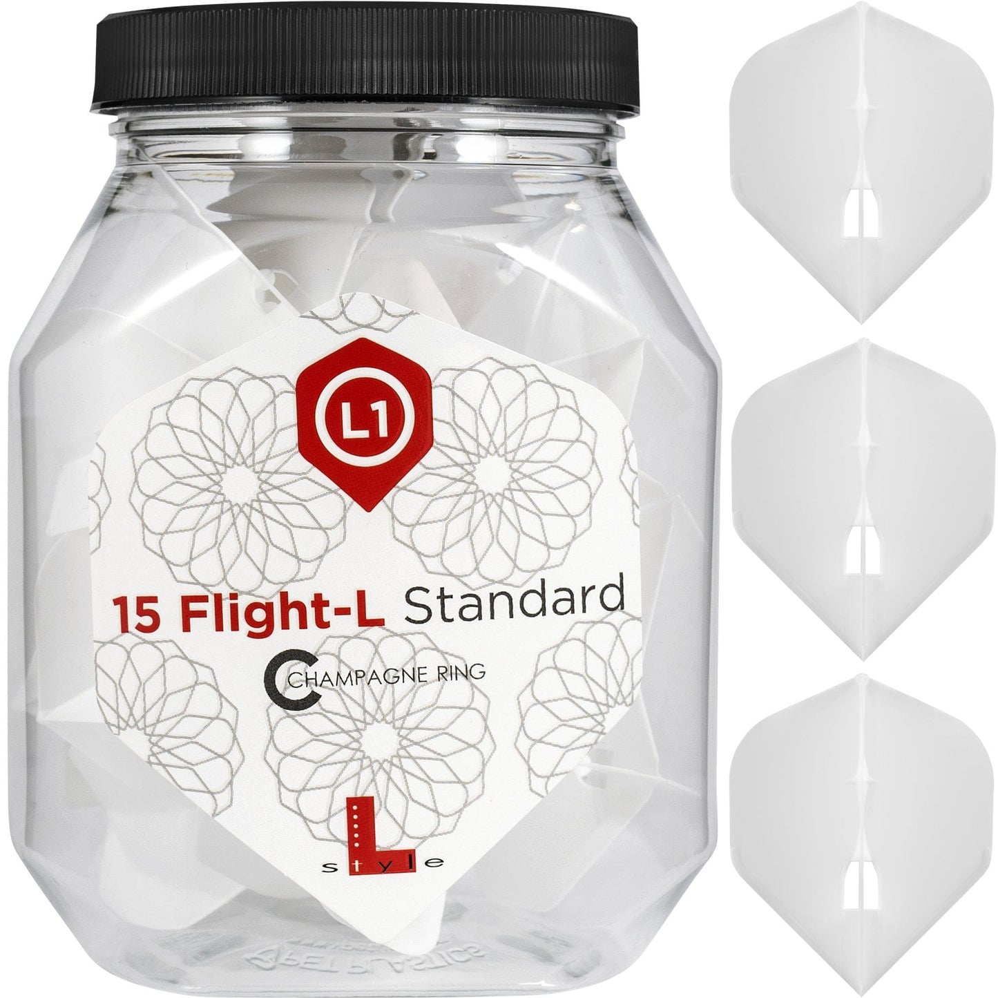 L-Style - L-Flights - L1 Pro - Champagne Ring - Standard - White - 5 Sets White