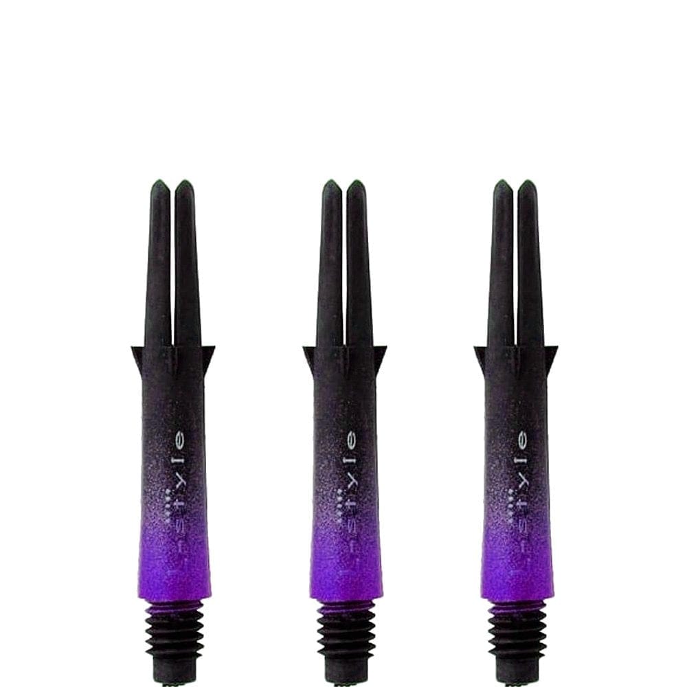 L-Style - L Shafts - Carbon Two Tone - Black and Purple - Short L Style 190 33mm Short