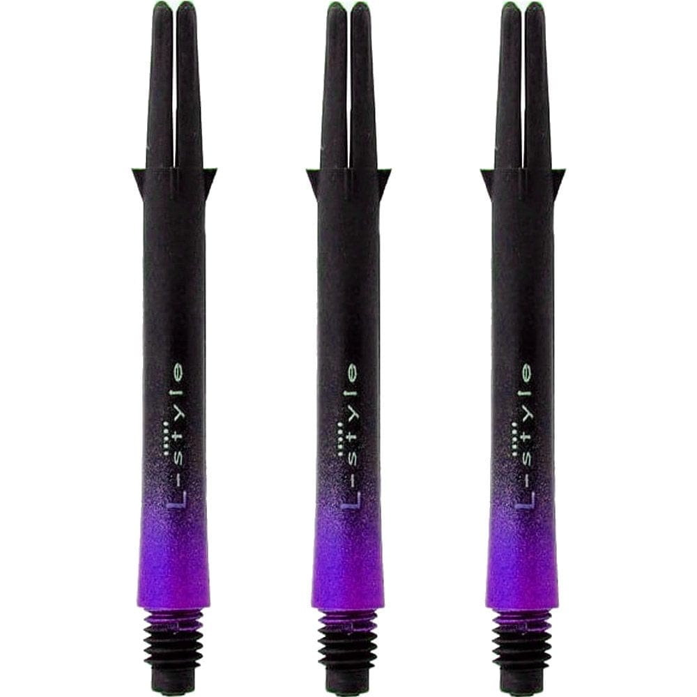 L-Style - L Shafts - Carbon Two Tone - Black and Purple - Short L Style 330 47mm Medium