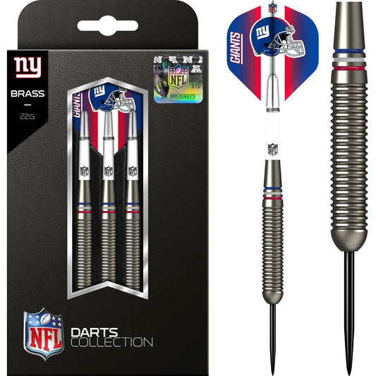 NFL - Steel Tip Brass Darts - Official Licensed - New York Giants - 22g 22g