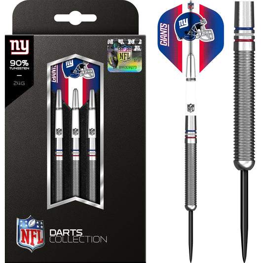 NFL - Steel Tip Tungsten Darts - Official Licensed - New York Giants - 24g 24g