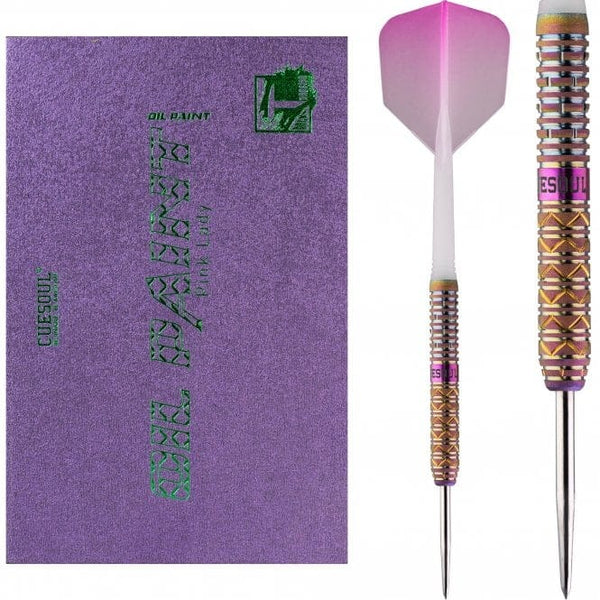 *Cuesoul - Steel Tip Tungsten Darts - Pink Lady Cocktail - Oil Paint Finish - 21g