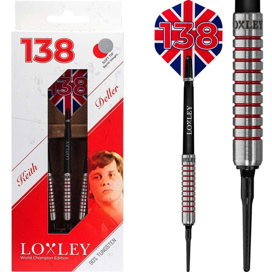 Loxley Keith Deller Darts - Soft Tip - 138 Range - Micro Ring 17g