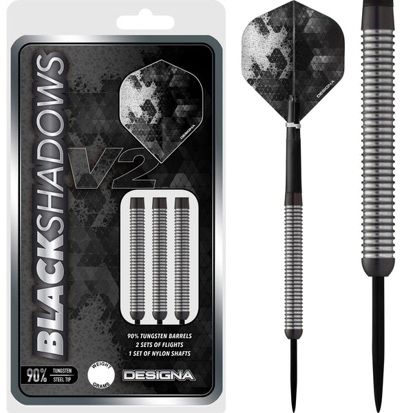 *Designa Black Shadow V2 Darts - Steel Tip - M1