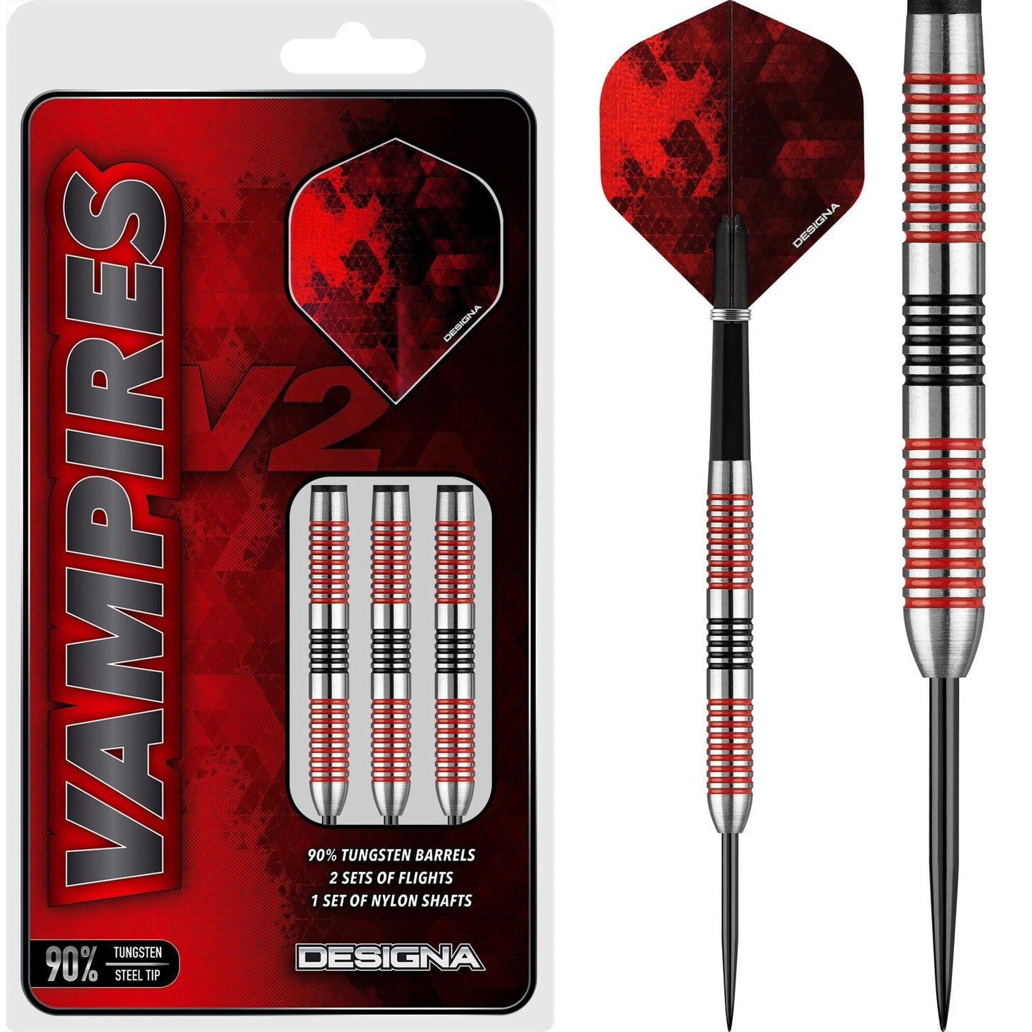 Designa Vampires V2 Darts - Steel Tip - M2 21gPERS