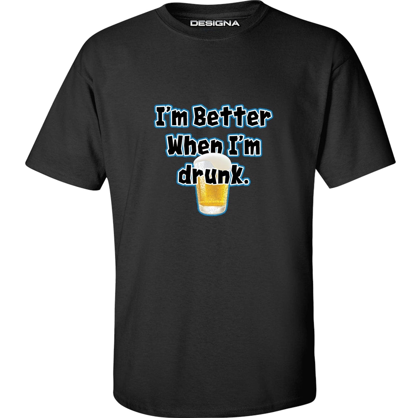 T Shirt - Humour Dart T-Shirt - Black - Better When Drunk