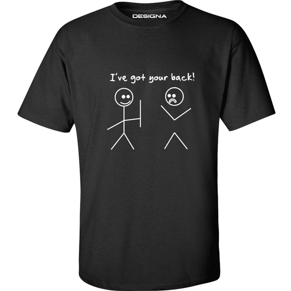 T Shirt - Humour Dart T-Shirt - Black - I Got Your Back