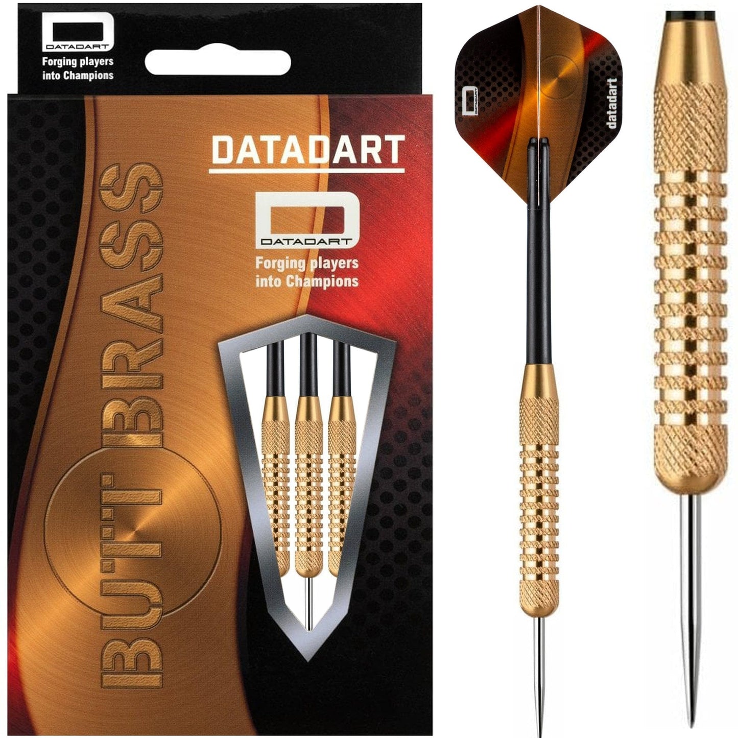 Datadart Butt Brass Darts - Steel Tip Brass - Knurled - 18g 18g