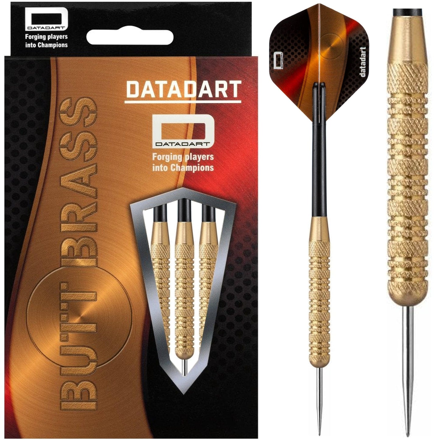 Datadart Butt Brass Darts - Steel Tip Brass - Knurled - 20g 20g
