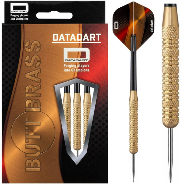 Datadart Butt Brass Darts - Steel Tip Brass - Knurled - 20g