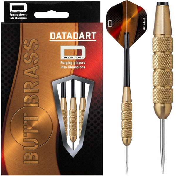 Datadart Butt Brass Darts - Steel Tip Brass - Knurled - 26g