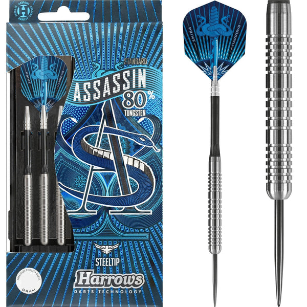 Harrows Assassin Darts - Steel Tip - Std - Ringed - 22g