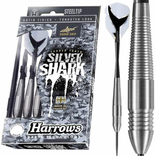 Harrows Silver Shark Darts - Steel Tip Nickel Silver - S1